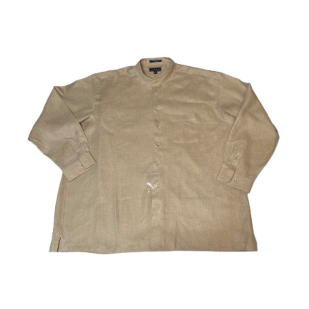 Paul Frederick Finest Pure Linen 3XLT Button Up Long Sleeves NWOT
